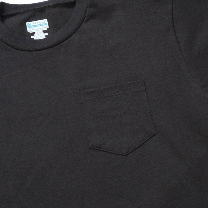 LIFEWEAR Inc. / Heavy Weight Short Sleeve Pocket T-Shirts - Black ライフウェア ヘビーウエイトポケットTシャツ ブラック アメリカ製 Made in USA | MADE IN USA | 03