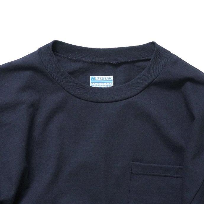 LIFEWEAR Inc. / Heavy Weight Short Sleeve Pocket T-Shirts - Navy ライフウェア ヘビーウエイトポケットTシャツ ネイビー アメリカ製 Made in USA | MADE IN USA | 02