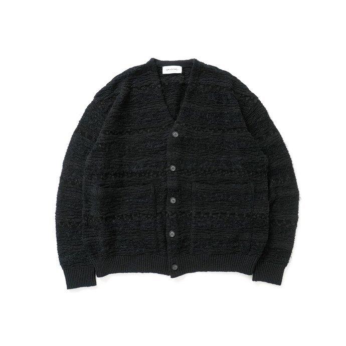 reverve / RV22S005 - Black カーディガン ブラック ニット リバーヴ リバーブ リヴァーヴ メンズ レディース ユニセックス トップス | crepuscule