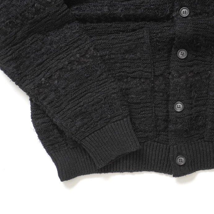 reverve / RV22S005 - Black カーディガン ブラック ニット リバーヴ リバーブ リヴァーヴ メンズ レディース ユニセックス トップス | crepuscule | 04