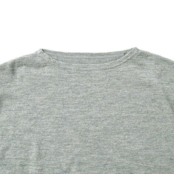 crepuscule クレプスキュール 2201-009 Ramie Basque Knit - Gray ラミーバスクニット グレー メンズ トップス | crepuscule | 02