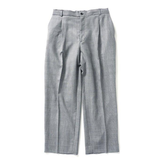 CEASTERS（ケステル） / CT22S-TR02 1P Trousers v5 - Glen Check ワンタックサマーウールパンツ グレンチェック 買い回り 買い周り 買いまわり ポイント消化 | CEASTERS