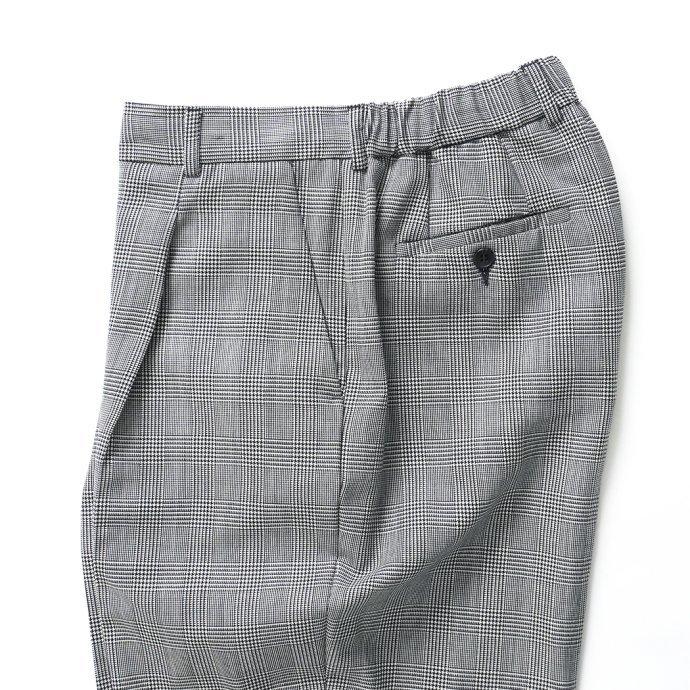 CEASTERS（ケステル） / CT22S-TR02 1P Trousers v5 - Glen Check ワンタックサマーウールパンツ グレンチェック 買い回り 買い周り 買いまわり ポイント消化 | CEASTERS | 03