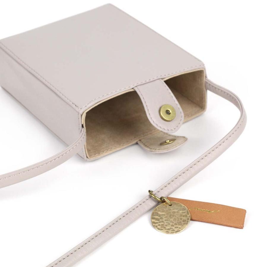 mnoi（ムノイ） / Box bag -pink gray-  ボックス ショルダーバッグ -ピンクグレー |  | 03