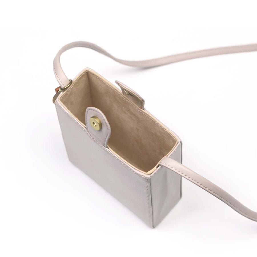 mnoi（ムノイ） / Box bag -pink gray-  ボックス ショルダーバッグ -ピンクグレー |  | 04