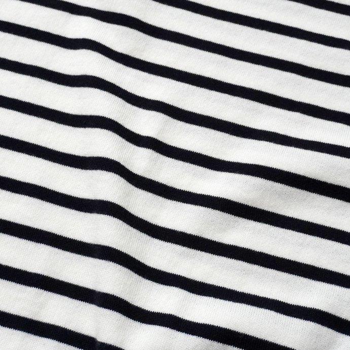 PEREGRINE ペレグリン / BRETON Knitted Tee ボーダーニットTシャツ - White ホワイト メンズ トップス | PEREGRINE | 04