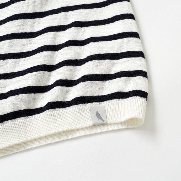 PEREGRINE ペレグリン / BRETON Knitted Tee ボーダーニットTシャツ - White ホワイト メンズ トップス | PEREGRINE | 05