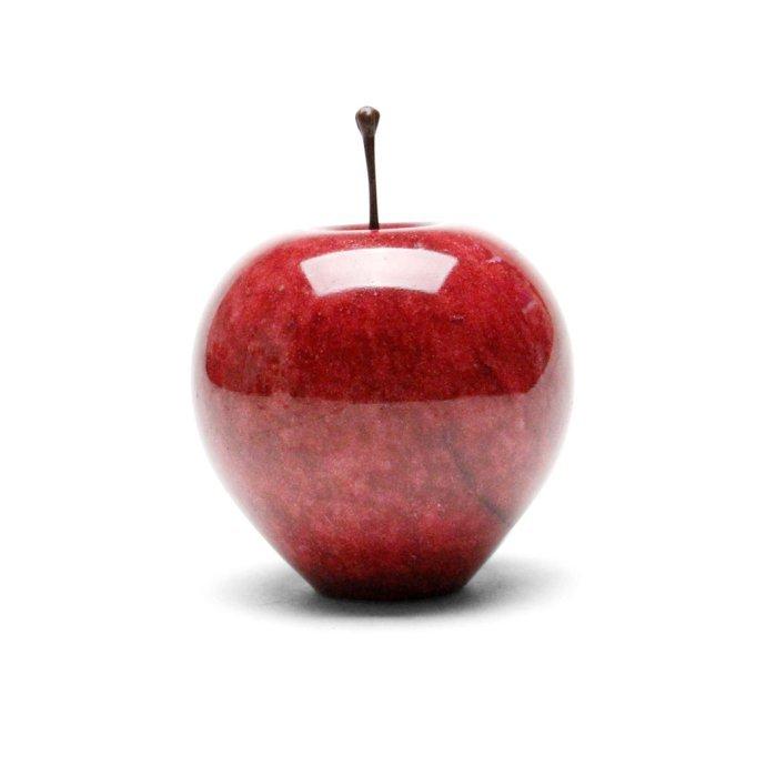 Marble Apple - Red / Large マーブルアップル レッド／ラージ | 雑貨 置物 ペーパーウエイト オブジェ プチギフト プレゼント お祝い 贈り物 ポイント 消化 … | DETAIL