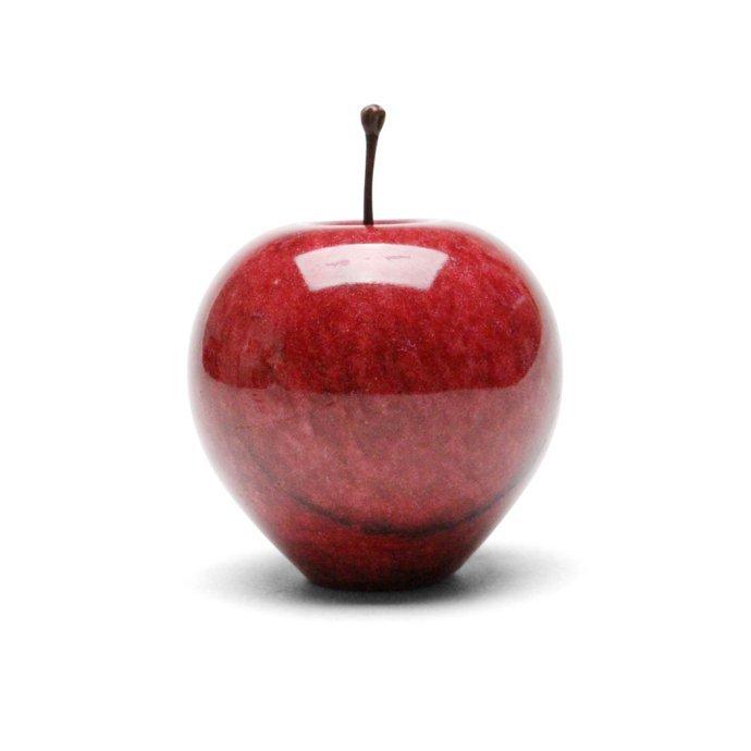 Marble Apple - Red / Large マーブルアップル レッド／ラージ | 雑貨 置物 ペーパーウエイト オブジェ プチギフト プレゼント お祝い 贈り物 ポイント 消化 … | DETAIL | 01