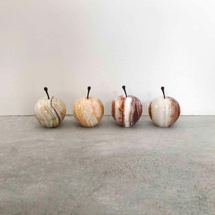 Marble Apple - Stripe / Small マーブルアップル ストライプ／スモール | 雑貨 置物 ペーパーウエイト オブジェ プチギフト プレゼント お祝い 贈り物 ポイン… | DETAIL | 02
