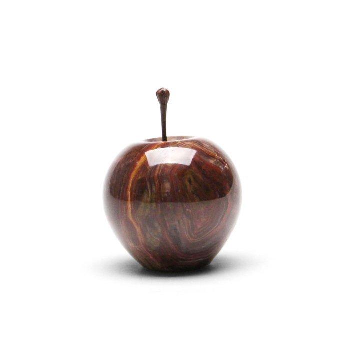 Marble Apple - Brown / Small マーブルアップル ブラウン／スモール | 雑貨 置物 ペーパーウエイト オブジェ プチギフト プレゼント お祝い 贈り物 ポイント … | DETAIL | 01
