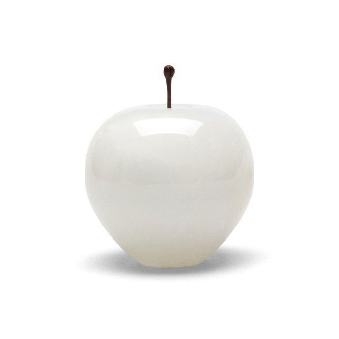 Marble Apple - White / Large マーブルアップル ホワイト／ラージ | 雑貨 置物 ペーパーウエイト オブジェ プチギフト プレゼント お祝い 贈り物 ポイント 消… | DETAIL