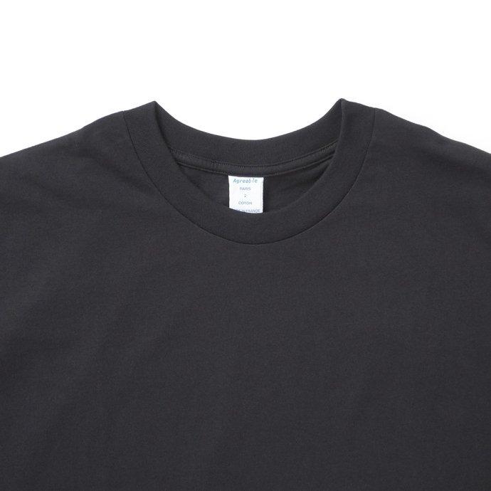 Agreable アグレアーブル ドロップショルダーTシャツ ブラック 2016 - Noir フランス製 Made in France | Agreable | 02