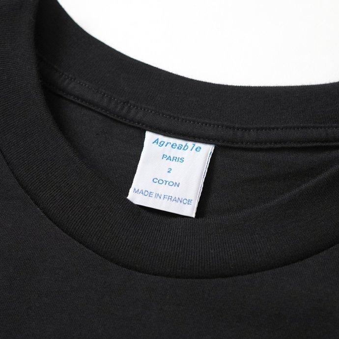 Agreable アグレアーブル ドロップショルダーTシャツ ブラック 2016 - Noir フランス製 Made in France | Agreable | 05