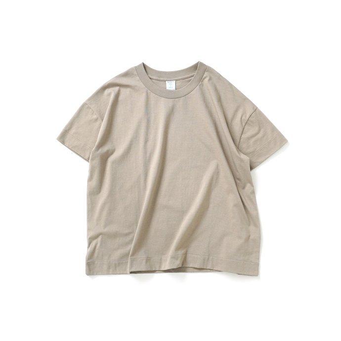 Agreable アグレアーブル ドロップショルダーTシャツ ベージュ 2016 - Beige フランス製 Made in France | Agreable