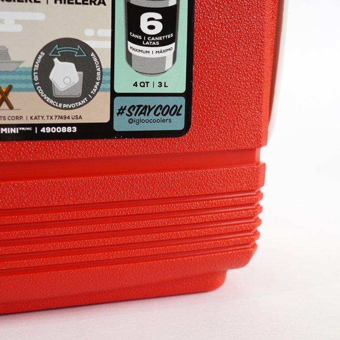 IGLOO イグルー / Playmate Mini - Red プレイメイトミニ クーラーボックス 3L レッド | igloo | 10