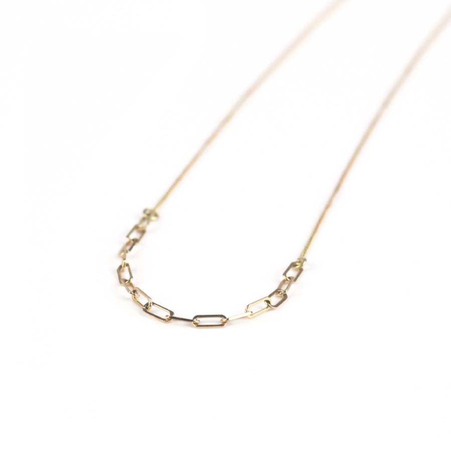 hirondelle et pepin（イロンデールエペパン）/ k18 hn-22fw-555 ルート パヴェ チェーン ネックレス | hirondelle