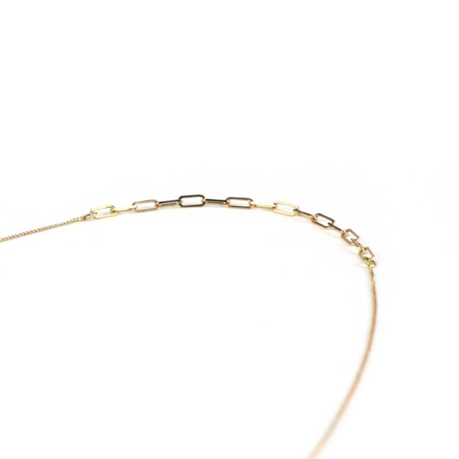 hirondelle et pepin（イロンデールエペパン）/ k18 hn-22fw-555 ルート パヴェ チェーン ネックレス | hirondelle | 03