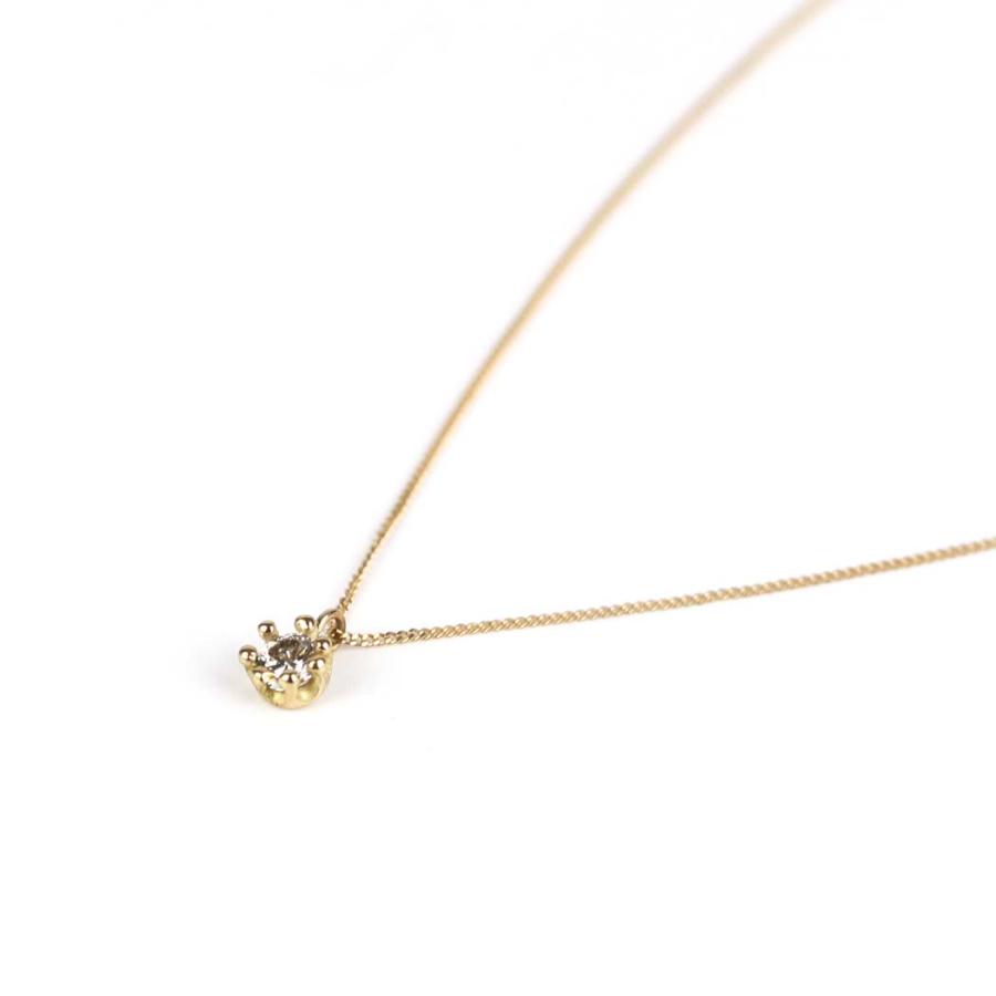 hirondelle et pepin（イロンデールエペパン）/ k18 hn-22fw-556 レ・リッド・ダン・ロー ブラウンダイヤ ネックレス | hirondelle