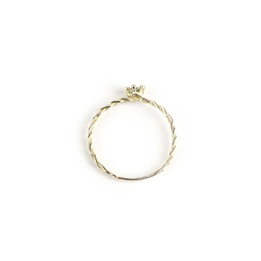 hirondelle et pepin（イロンデールエペパン）/ k18 hr-22fw-587 レ・リッド・ダン・ロー ブラウンダイヤ リング | hirondelle | 01