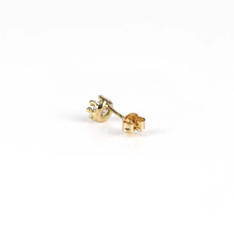 hirondelle et pepin（イロンデールエペパン）/ k18 hp-22fw-668 レ・リッド・ダン・ロー ブラウンダイヤ ピアス (片耳タイプ) | hirondelle | 03