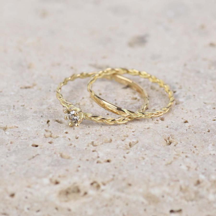 hirondelle et pepin（イロンデールエペパン）/ k18 hr-22fw-588 レ・トリコ ブレード リング | hirondelle | 03