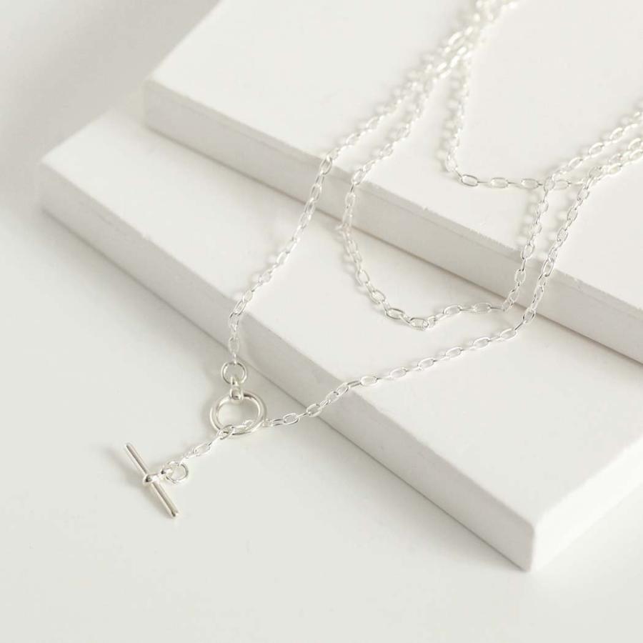 BYOKA（ビョーカ）/ N1101 MULTI CHAIN NECKLACE - シルバー ネックレス チェーン プチギフト お祝い 贈り物 ポイント 消化 買いまわり プレゼント レディース… | BYOKA | 01