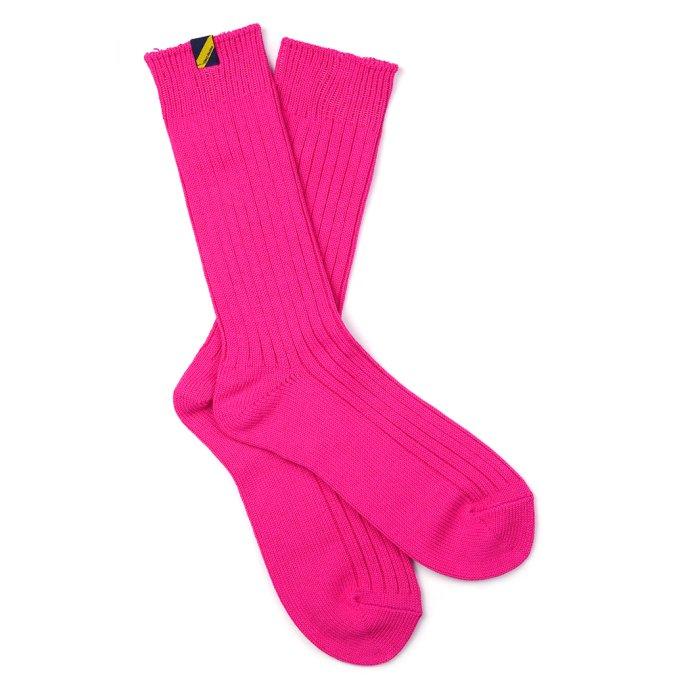 Trad Marks トラッドマークス / Old Rib Socks lite オールドリブソックスライト - Neon Pink ネオンピンク あす楽 即日発送 即納 プチギフト お祝い 贈り物 … |  | 01