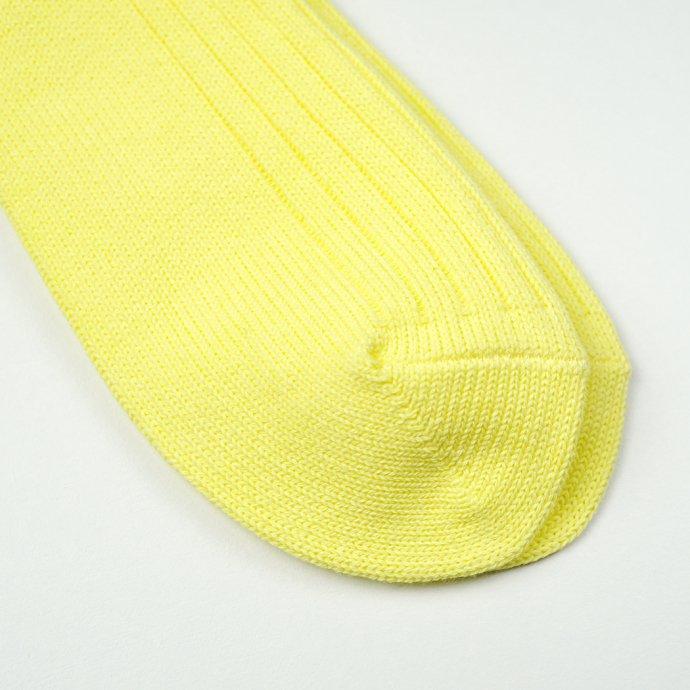 Trad Marks トラッドマークス / Old Rib Socks lite オールドリブソックスライト - Lemon Yellow レモンイエロー あす楽 即日発送 即納 プチギフト お祝い 贈…｜ehs｜04