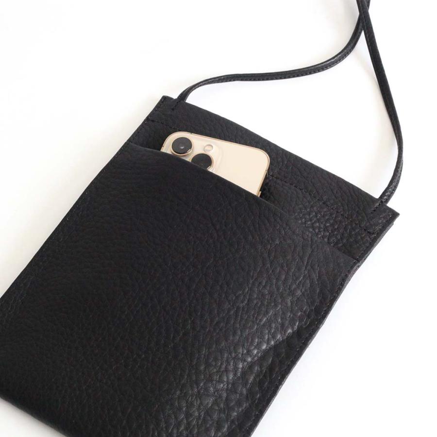 Ense（アンサ） / tate sacoche S001 縦型 サコッシュ シュリンク ブラック | Ense | 01