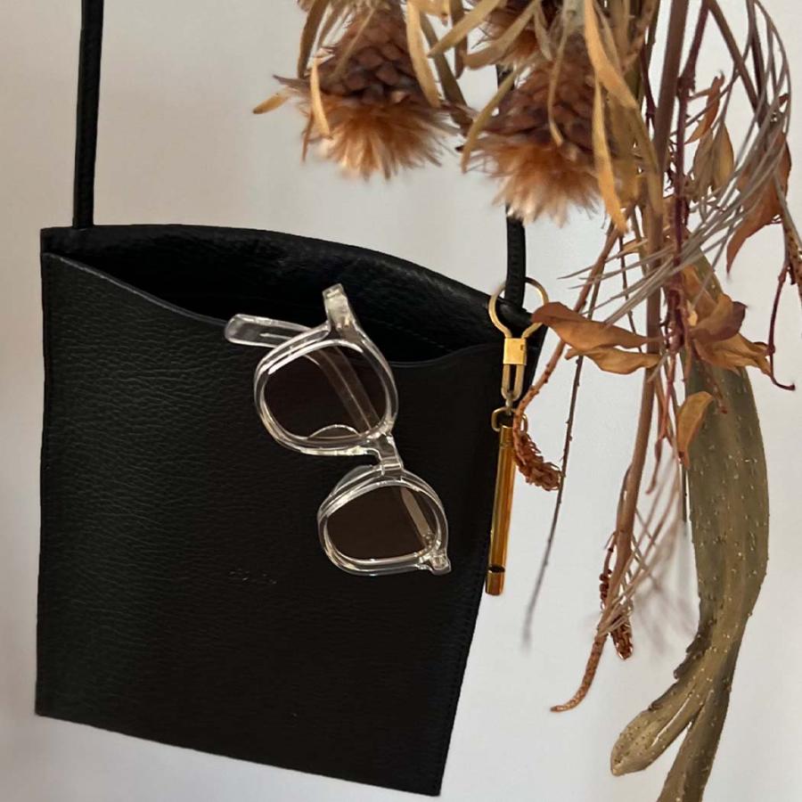 Ense（アンサ） / tate sacoche S001 縦型 サコッシュ シュリンク ブラック | Ense | 06