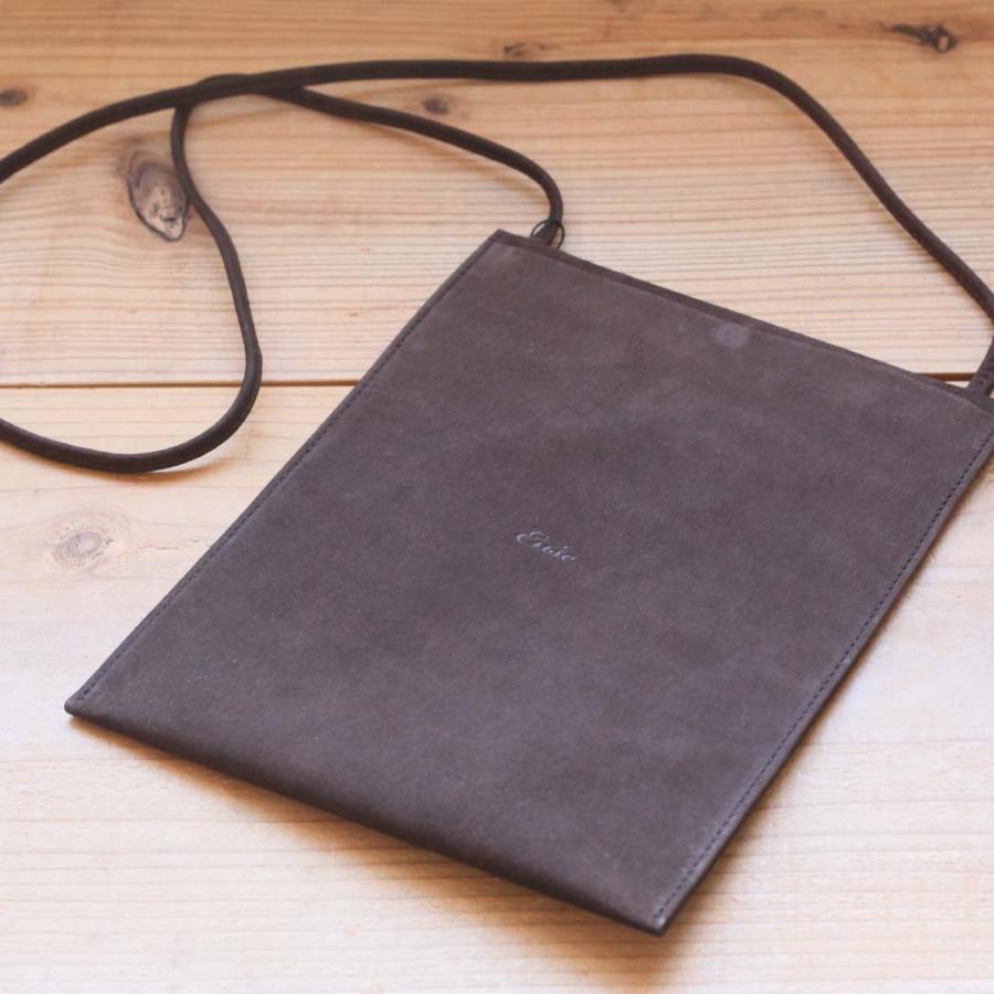 Ense（アンサ） / tate sacoche S001 縦型 サコッシュ シュリンク ブラウン | Ense