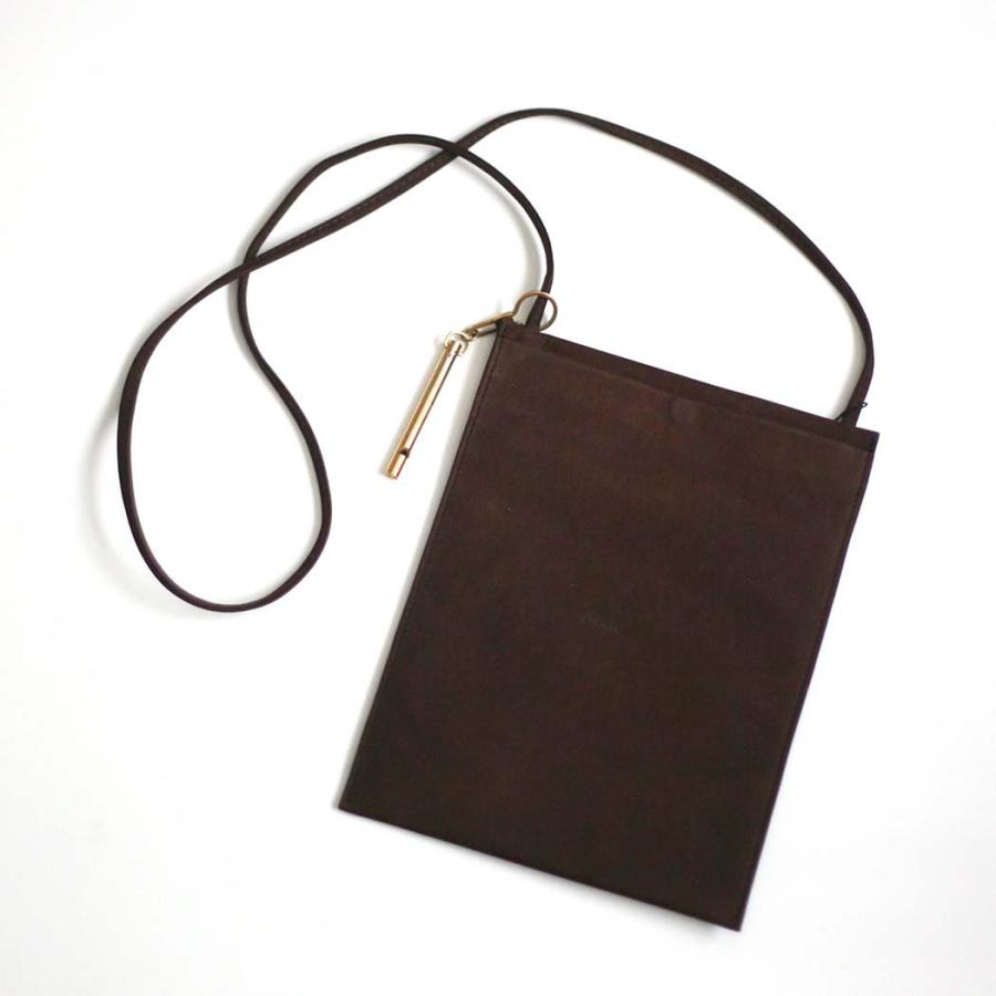 Ense（アンサ） / tate sacoche S001 縦型 サコッシュ シュリンク ブラウン | Ense | 01