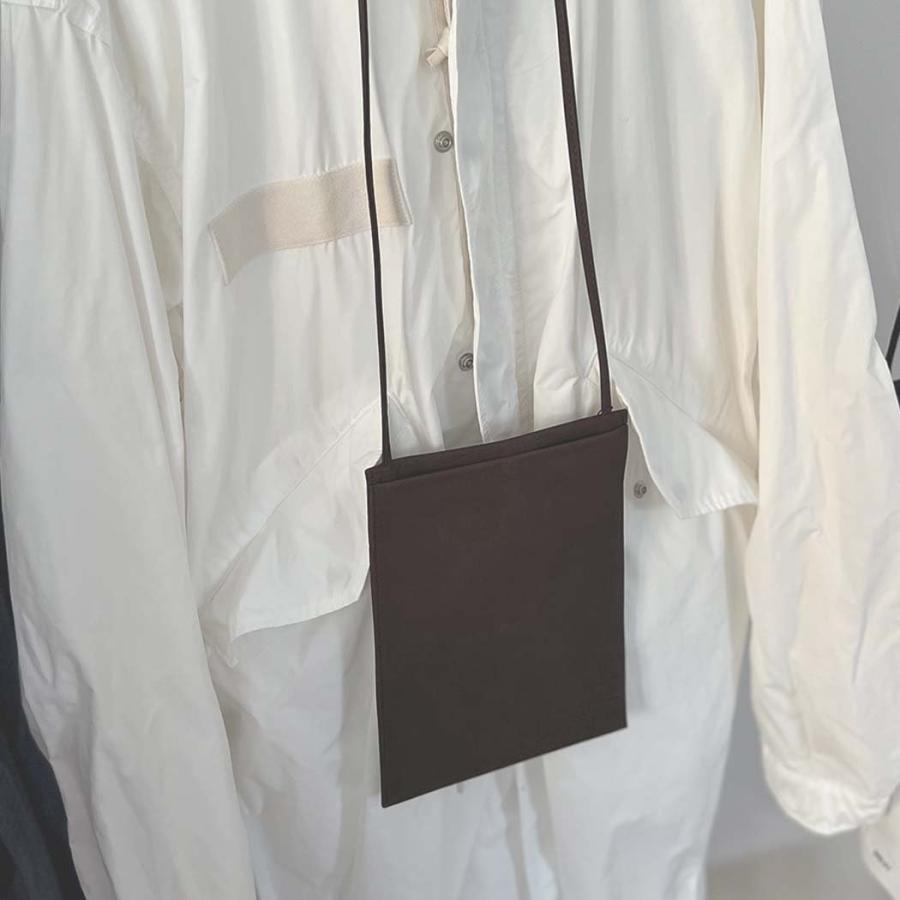 Ense（アンサ） / tate sacoche S001 縦型 サコッシュ シュリンク ブラウン | Ense | 07