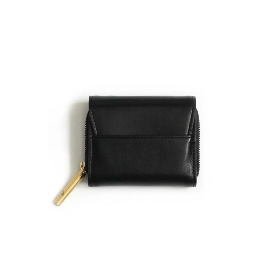 Ense（アンサ） / mini wallet ew126 ラウンドジッパー ミニ ウォレット ブラック | Ense | 01