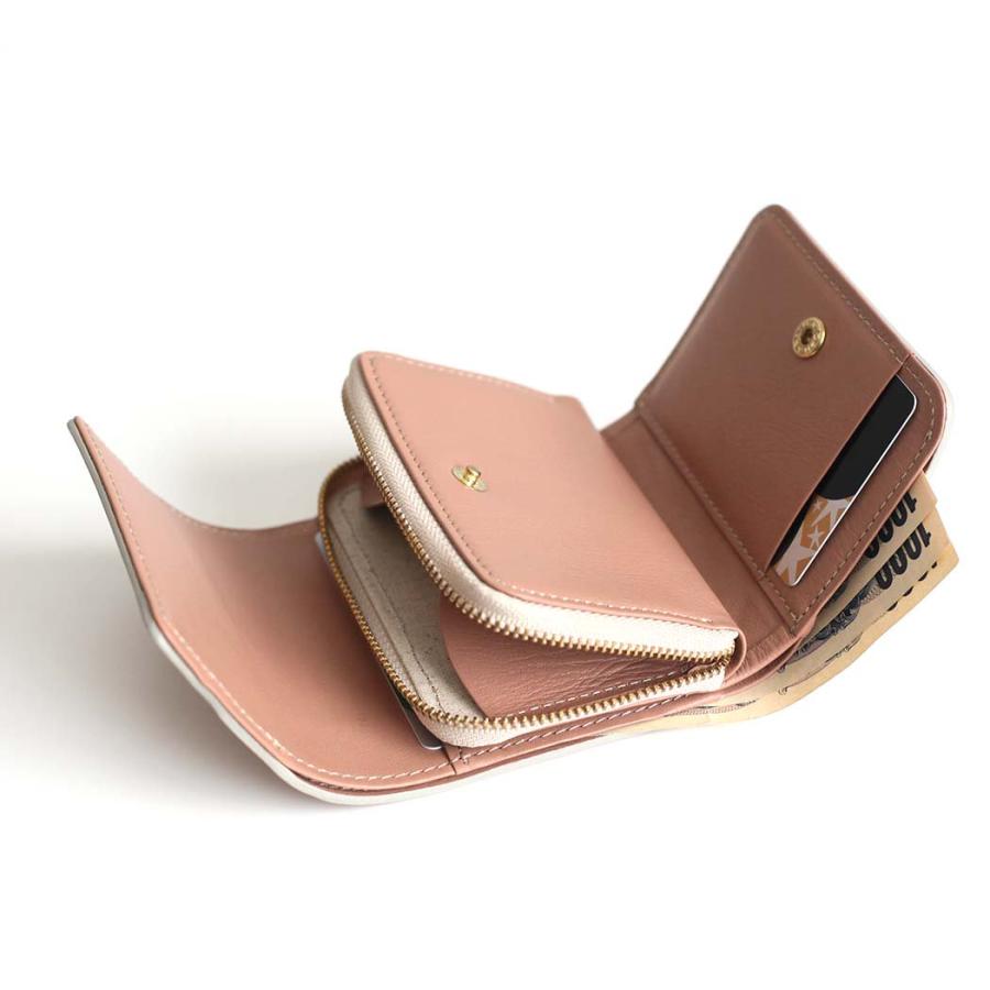 Ense（アンサ） / mini wallet ew126 ラウンドジッパー ミニ ウォレット ベージュ | Ense | 03