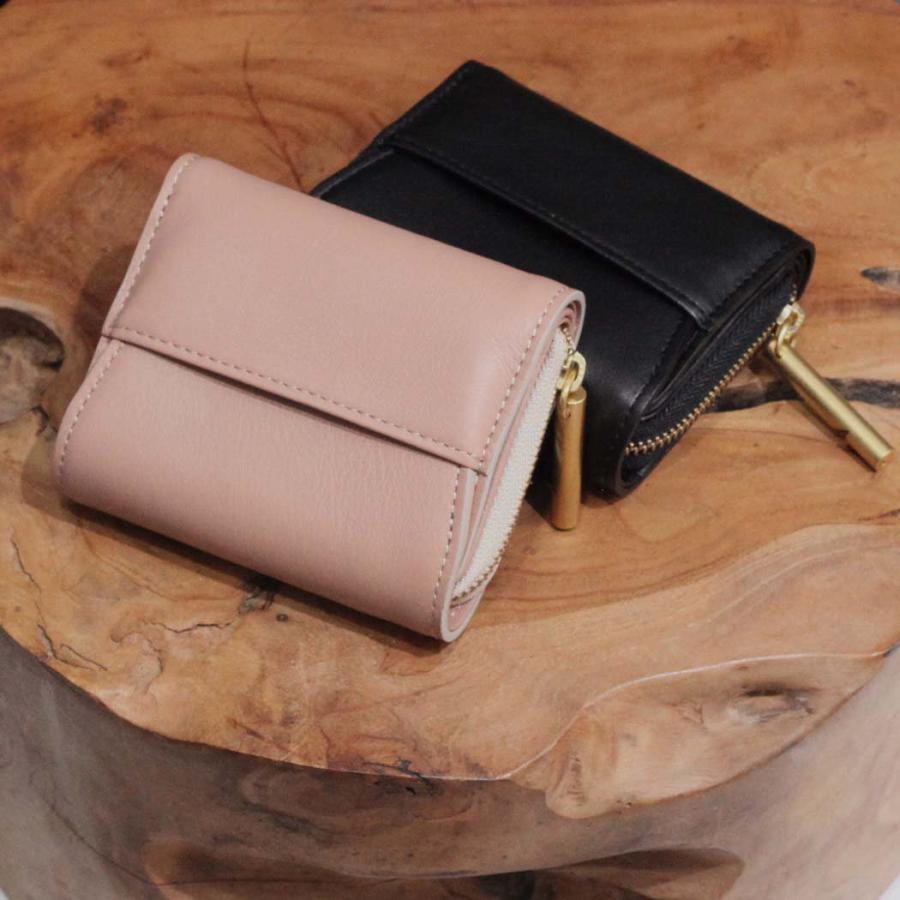 Ense（アンサ） / mini wallet ew126 ラウンドジッパー ミニ ウォレット ベージュ | Ense | 07