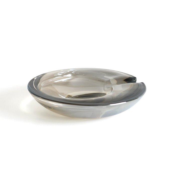 Glass Ashtray Small - Gray ガラス製シガートレイ グレー | 