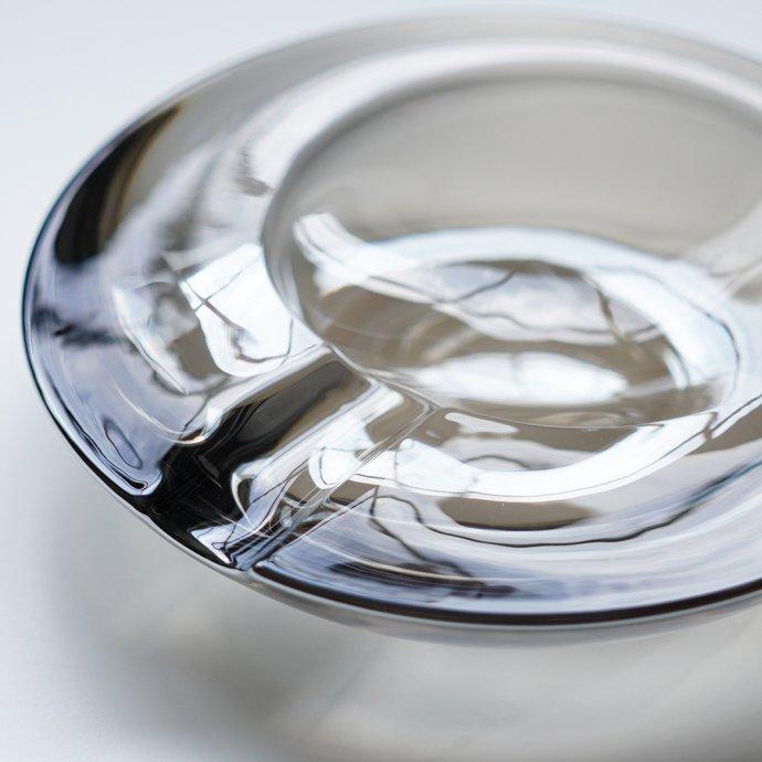 Glass Ashtray Small - Gray ガラス製シガートレイ グレー |  | 02