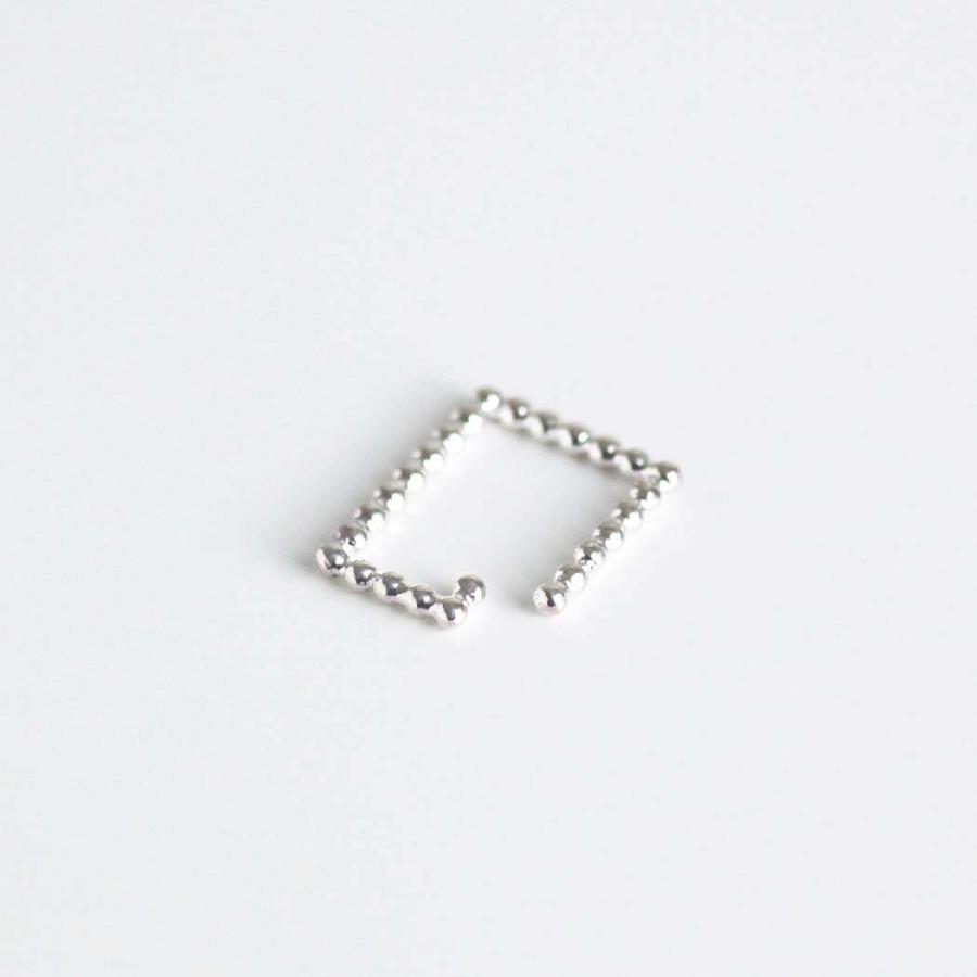 siki (シキ) / REC-EC01-SV レクタングル ドット イヤーカフ - シルバー |  | 01