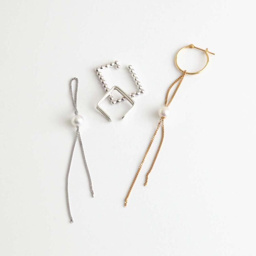 siki (シキ) / LC-ECP01-SVRP パールチェーン イヤーカフチャーム - シルバー |  | 04