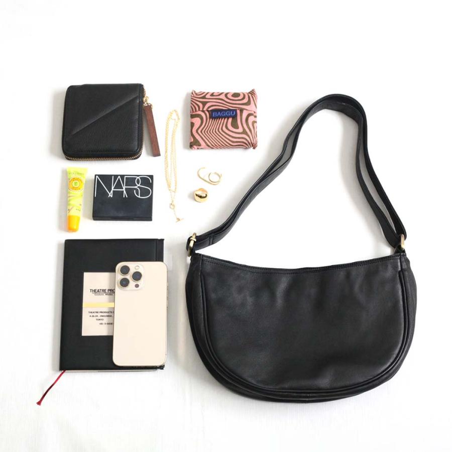 SEASIDE FREERIDE（シーサイドフリーライド） / 21B-SFR036 LSFST BAG ラウンドショルダーバッグ - ブラック |  | 09