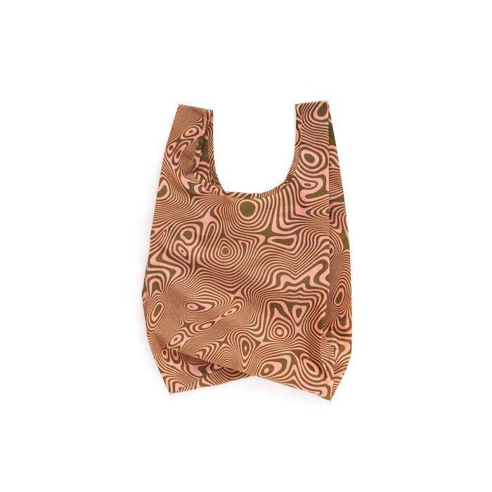 BAGGU（バグゥ） / BABY エコバッグ - 100%リサイクルナイロン -スワール ピンク × グリーン | BAGGU