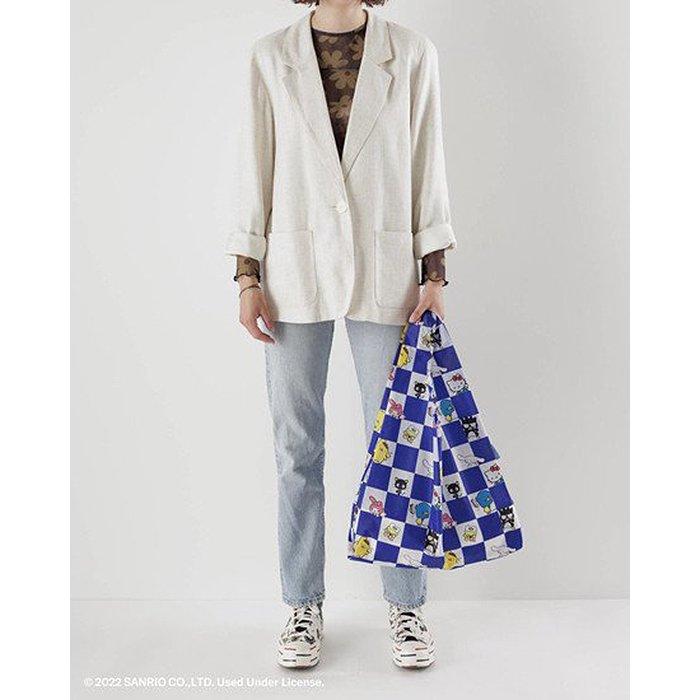 BAGGU（バグゥ） / STANDARD BAGGU エコバッグ - 100%リサイクルナイロン - KITTY ＆ FRIENDS チェッカーブルー | BAGGU | 03