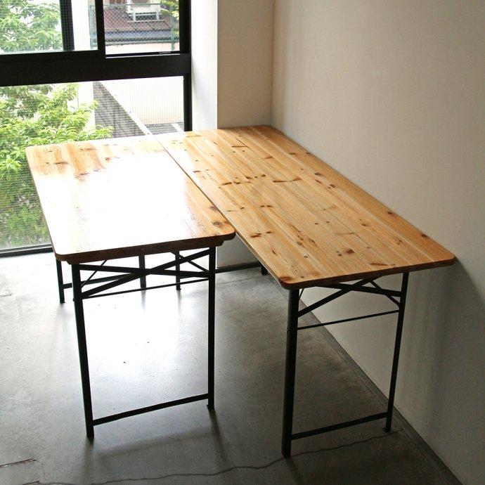 送料無料 Beer Table ビアテーブル 120cm アウトドア テーブル キャンプ BBQ 折りたたみ 木製 屋外 屋内 店舗什器 120 ロング 長テーブル ポイント 消化 オシ… |  | 15