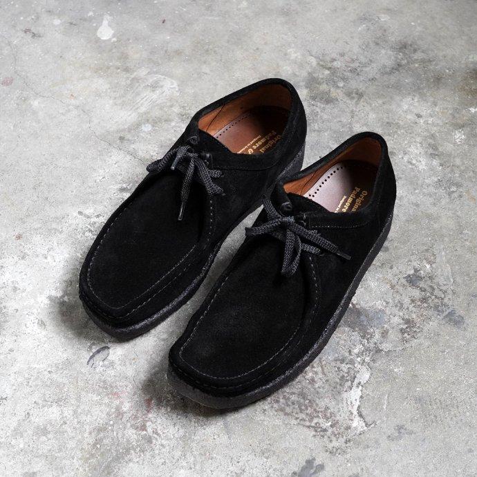 Padmore & Barns / P204 Low - Black Suede パドモア＆バーンズ ブラックスウェード オリジナルワラビーモカシン ローカット | 