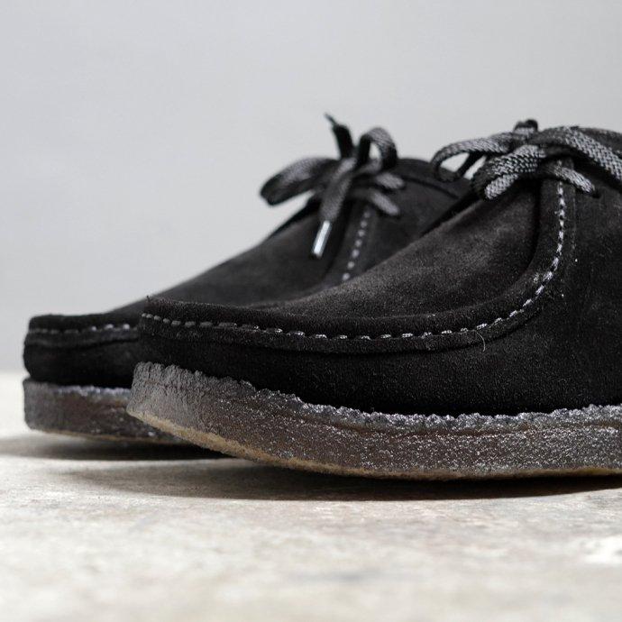 Padmore & Barns / P204 Low - Black Suede パドモア＆バーンズ ブラックスウェード オリジナルワラビーモカシン ローカット |  | 11