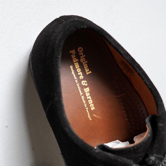 Padmore & Barns / P204 Low - Black Suede パドモア＆バーンズ ブラックスウェード オリジナルワラビーモカシン ローカット |  | 12