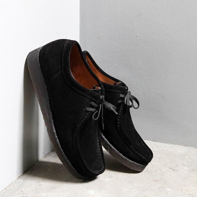 Padmore & Barns / P204 Low - Black Suede パドモア＆バーンズ ブラックスウェード オリジナルワラビーモカシン ローカット |  | 01