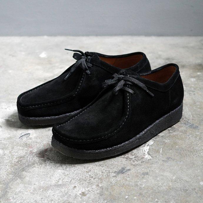 Padmore & Barns / P204 Low - Black Suede パドモア＆バーンズ ブラックスウェード オリジナルワラビーモカシン ローカット |  | 04